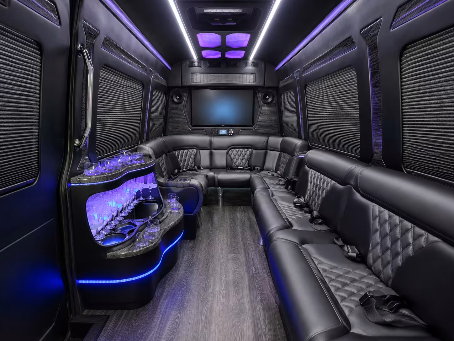 private concert transportation for large groups departing san bruno
