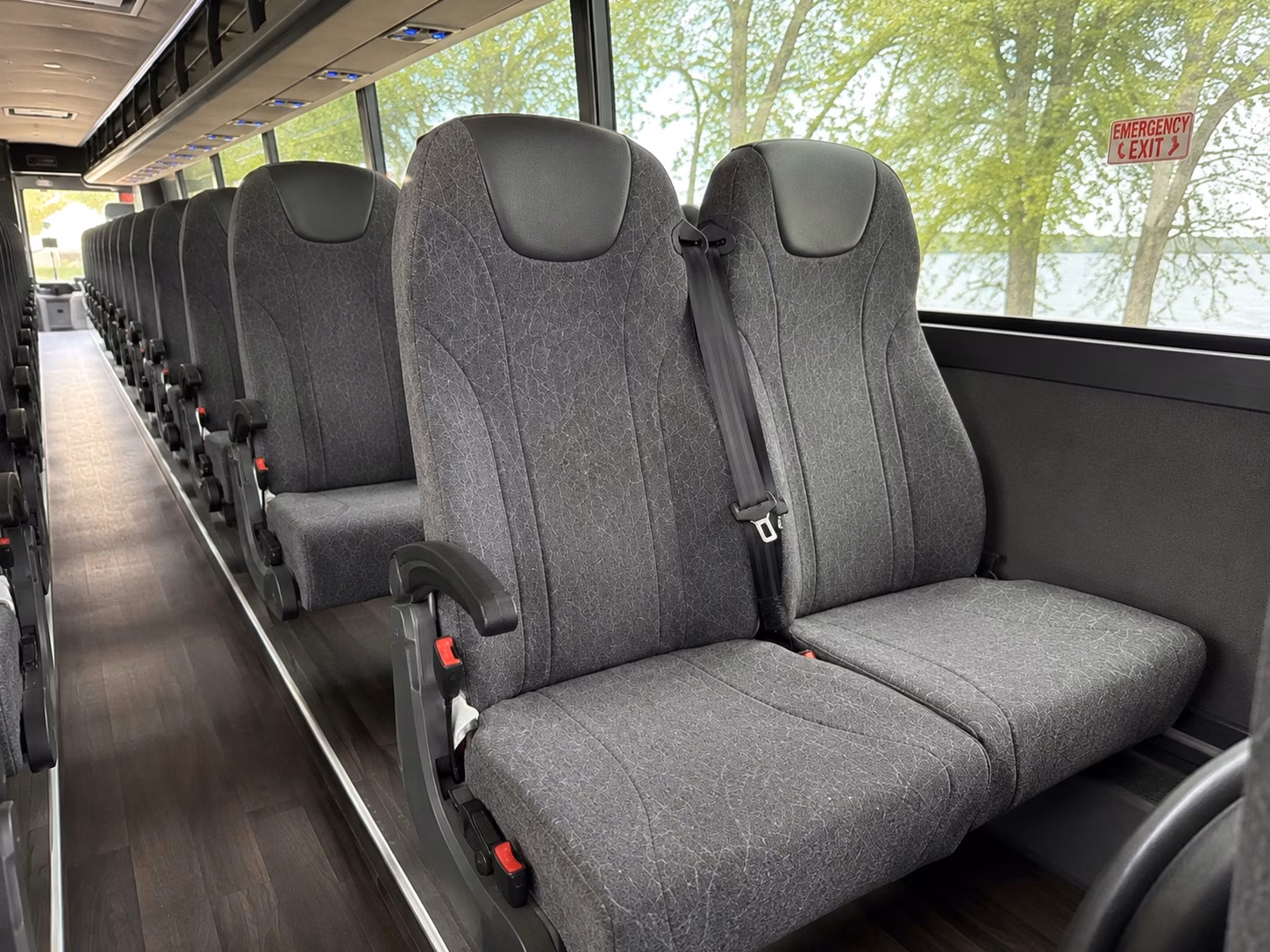 san bruno charter bus rental interior