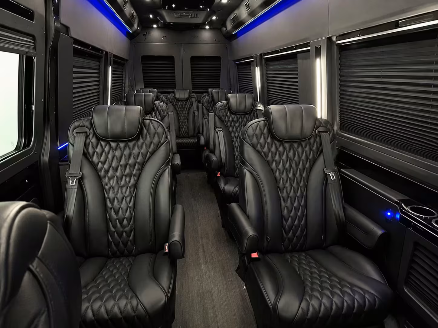 sprinter van with driver inside